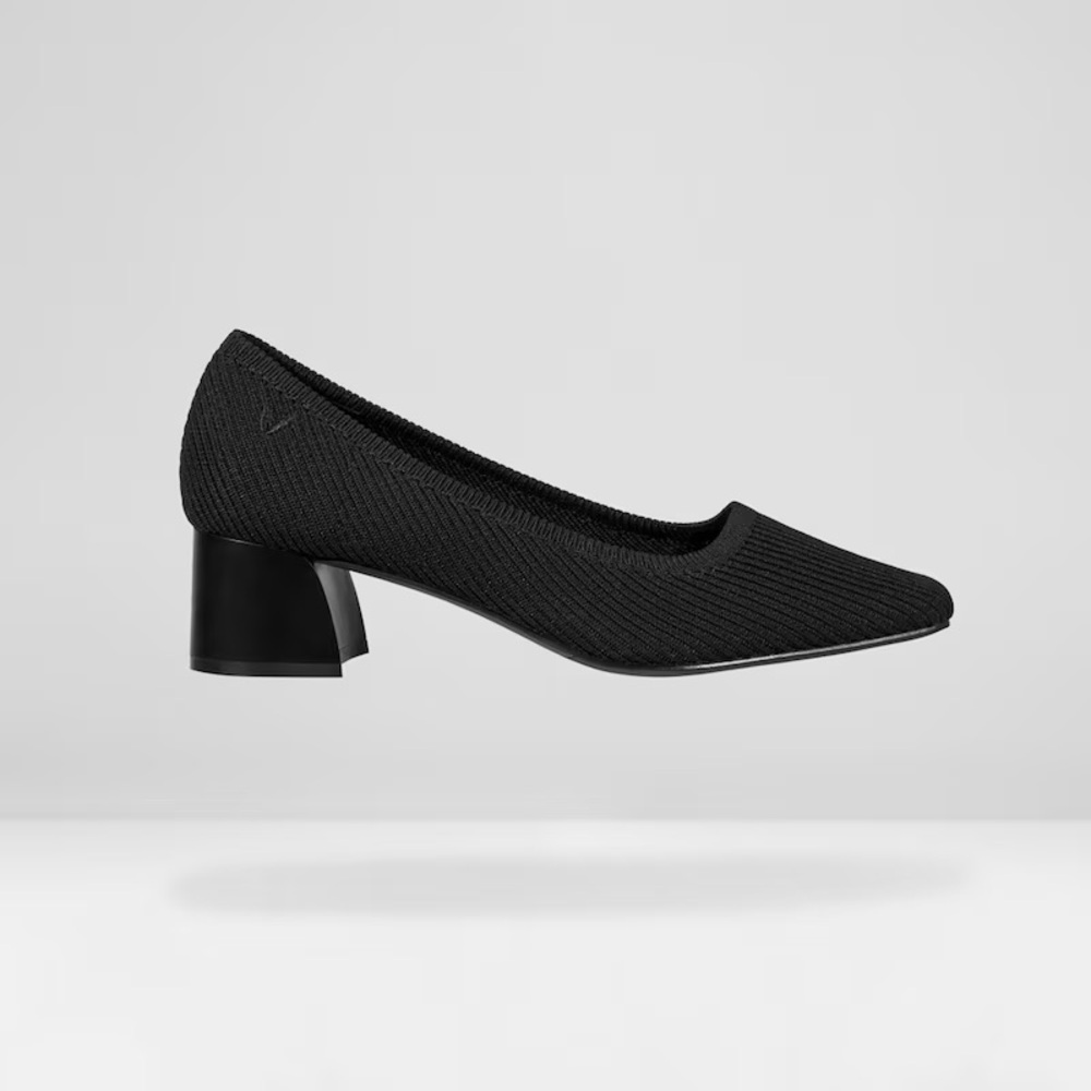 NIB Vivaia Melody 2.0 Sz 10 41.5 Square-Toe Black Heels - Picture 4 of 16